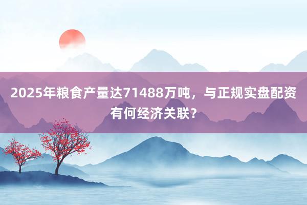 2025年粮食产量达71488万吨，与正规实盘配资有何经济关联？