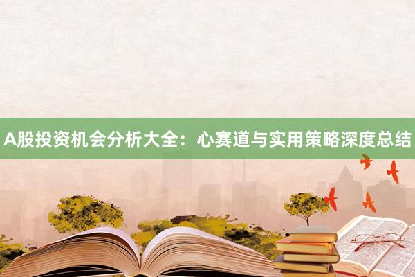 A股投资机会分析大全：心赛道与实用策略深度总结